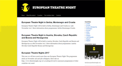Desktop Screenshot of europeantheatrenight.com